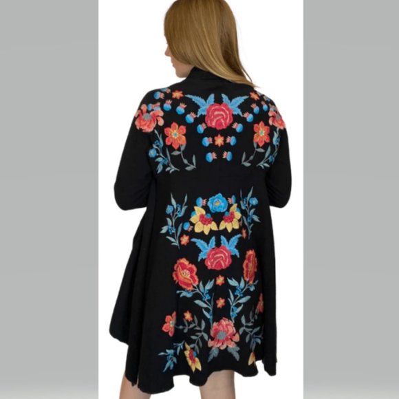 JOHNNY WAS Iryah Wrap Sweater Size M Romantic Feminine NEW - Picture 1 of 12
